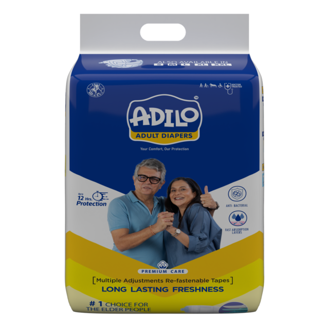 Adilo Overnight Tape Diapers front view