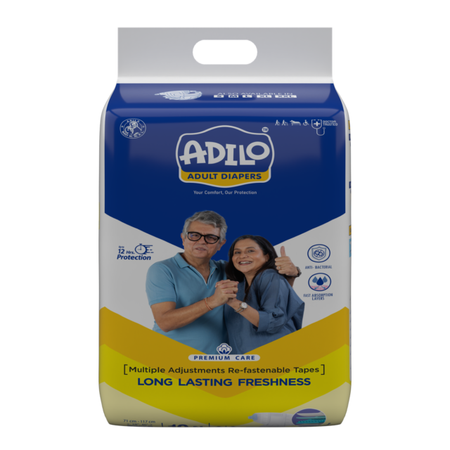 Adilo Secure Tape Diapers front view