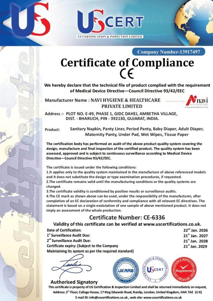 CE Compliant certificate