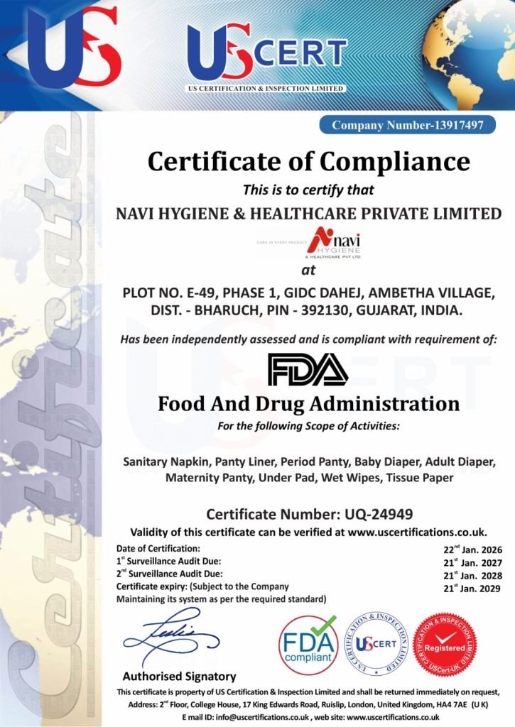 FDA Compliant certificate