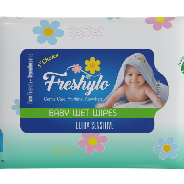 Freshylo Aloe Baby Wipes front view