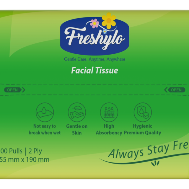 Freshylo Soft-Touch Facial Tissues front view